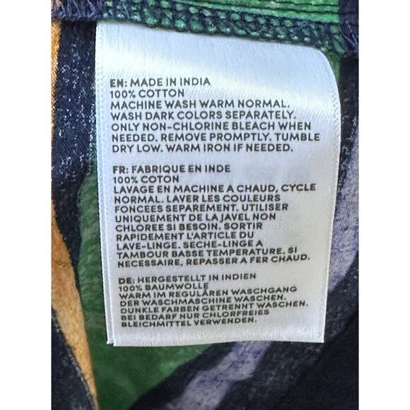 Land’s End Blue Striped Midi Dress Size Medium 10 12 - Picture 5 of 12